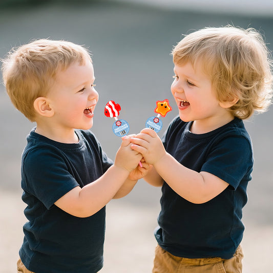 KEPBRO Sugar-Free Probiotic Lollipops for Kids – 5 Billion Oral Probiotics, Vitamin C, Soluble Fiber – No Artificial Flavors or Colors – Cavity-Safe, Vegan, Tooth-Friendly