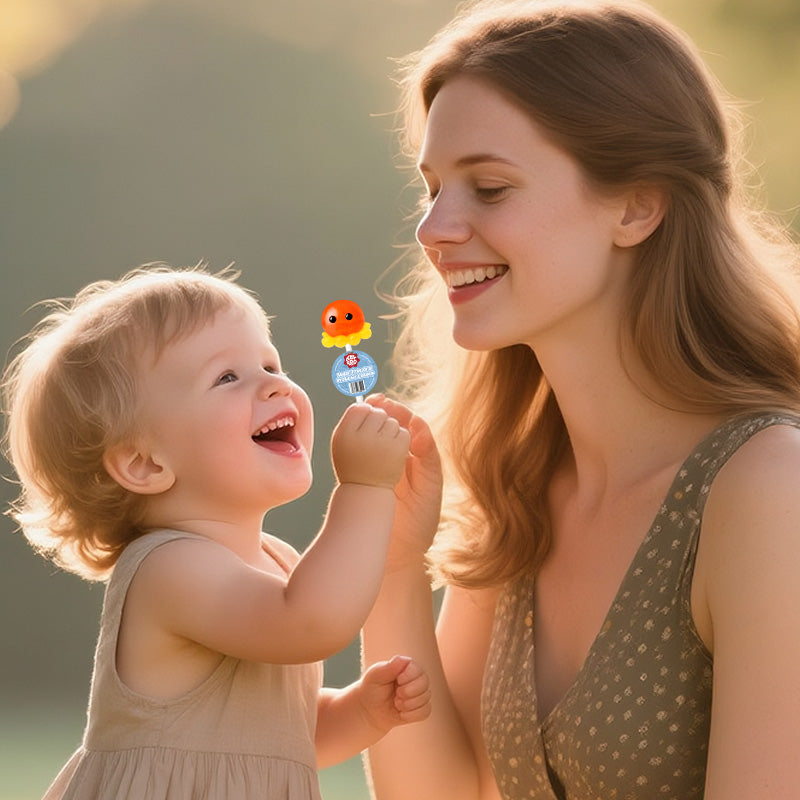 KEPBRO Sugar-Free Probiotic Lollipops for Kids – 5 Billion Oral Probiotics, Vitamin C, Soluble Fiber – No Artificial Flavors or Colors – Cavity-Safe, Vegan, Tooth-Friendly